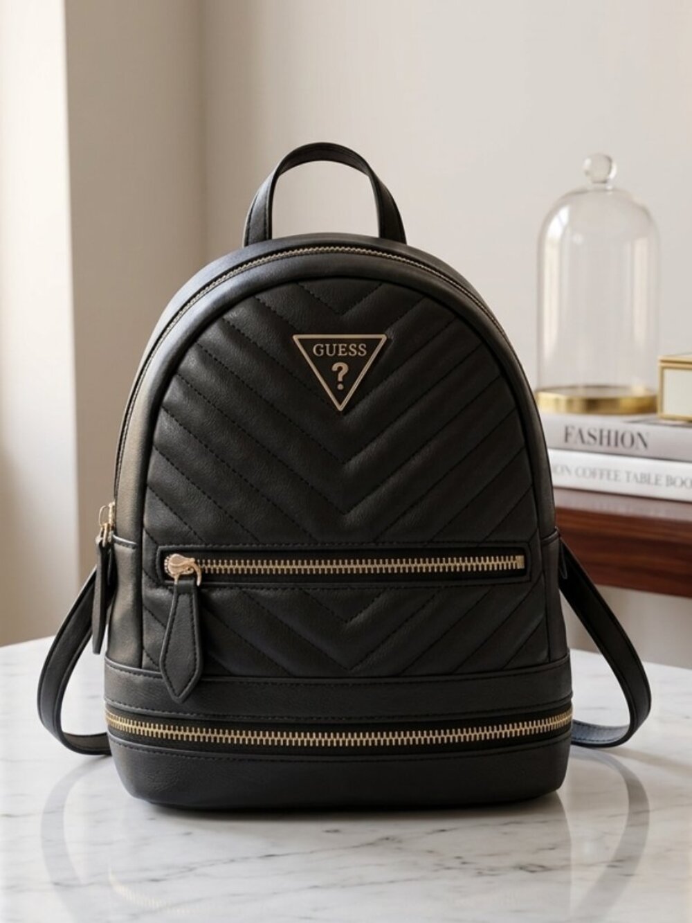 GUESS Quilted Chevron Mini Backpack